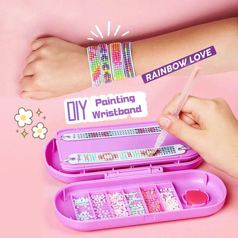 DIY Diamond Painting Wristband Set