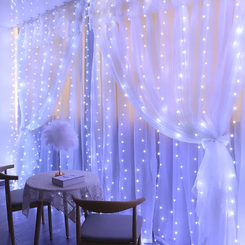 Christmas Curtain Fairy Lights