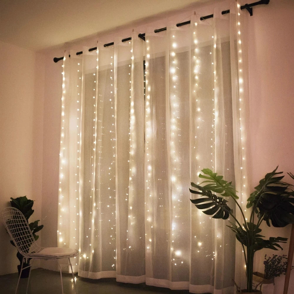 Christmas Curtain Fairy Lights