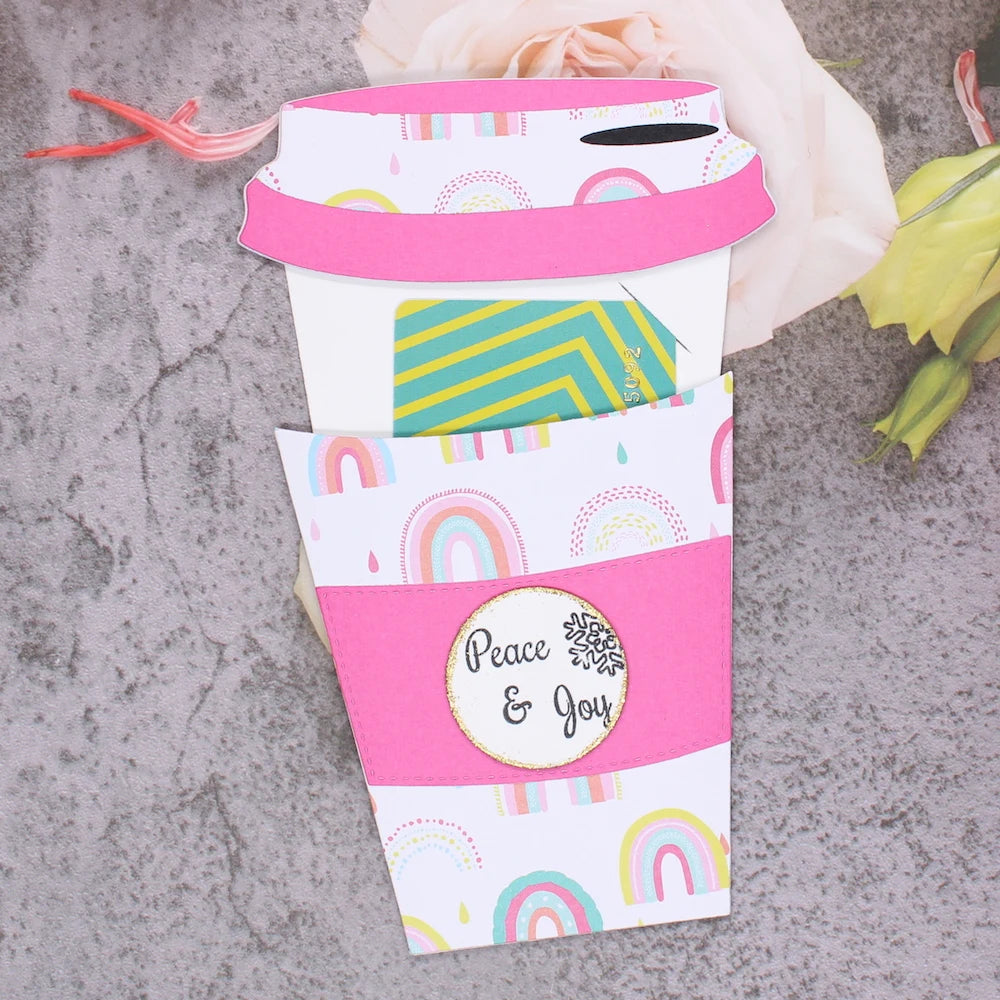 Coffee Cup Gift Card Holder Die