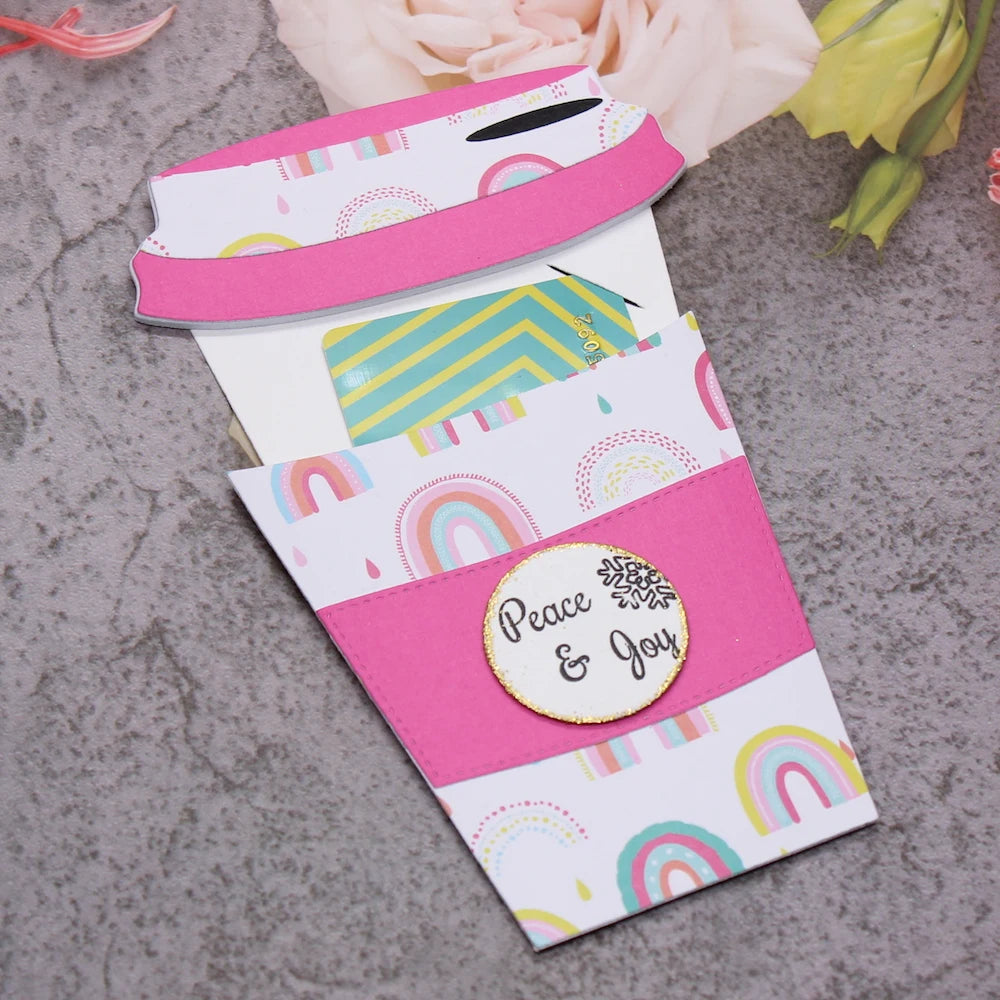 Coffee Cup Gift Card Holder Die