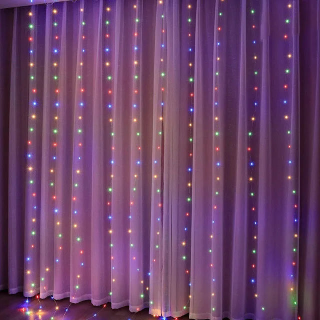 Christmas Curtain Fairy Lights