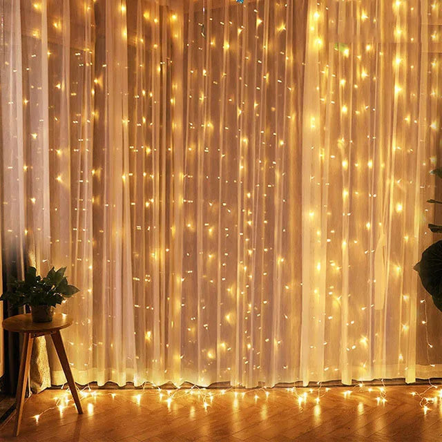 Christmas Curtain Fairy Lights