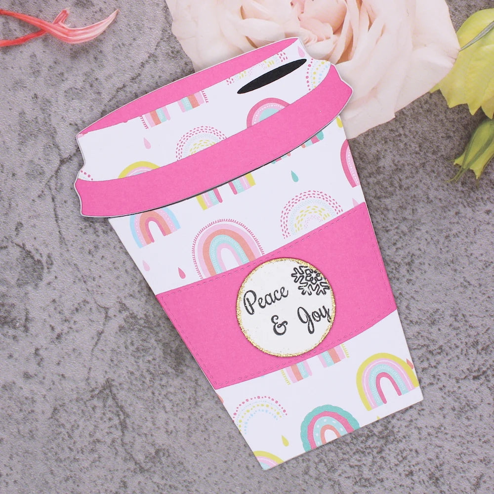 Coffee Cup Gift Card Holder Die