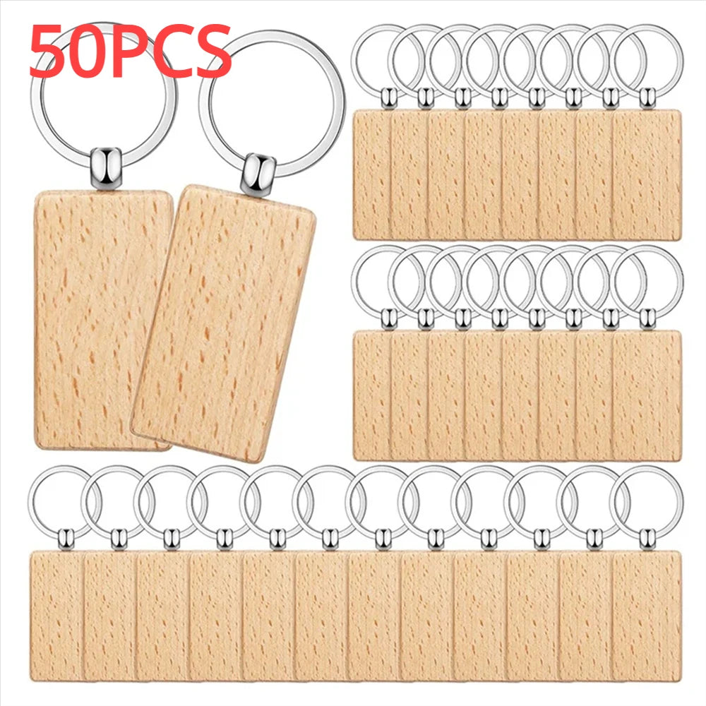 Wood Keychain Blanks for Engraving