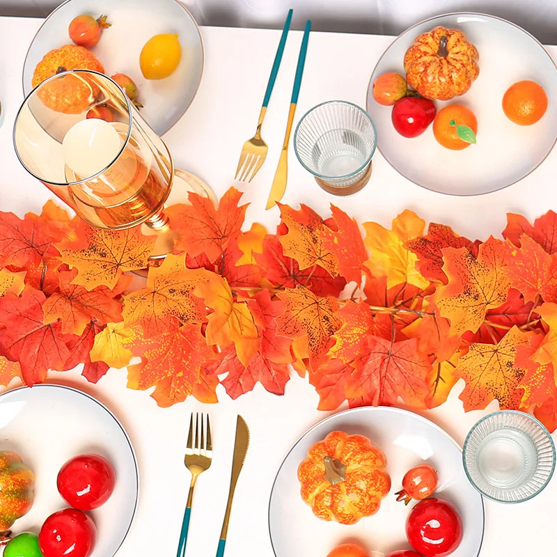 180CM Autumn Maple Leaf Garland