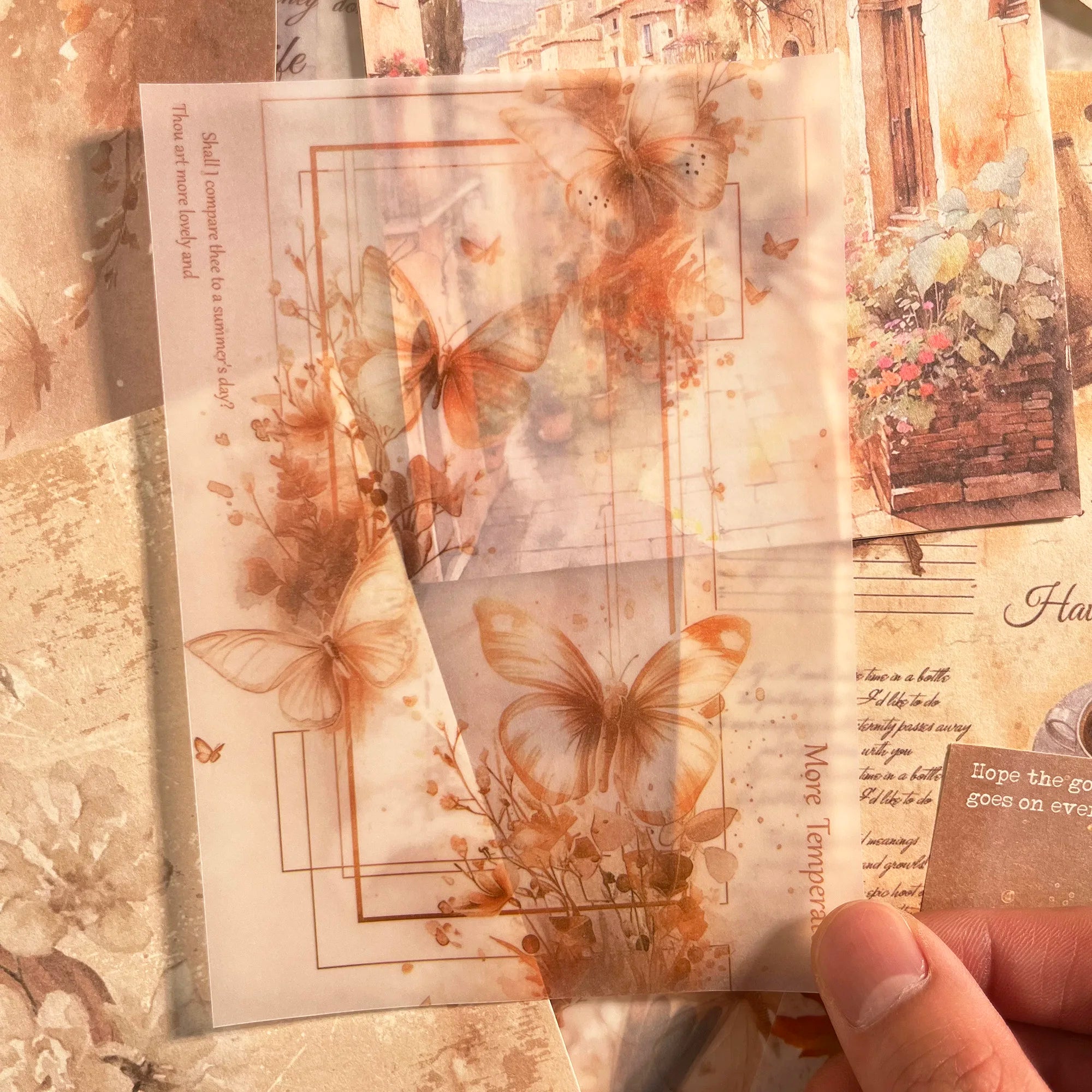 Vintage Scrapbook Set with Stickers