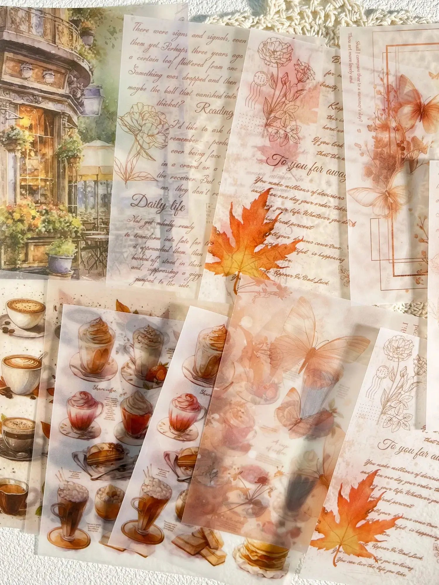 Vintage Scrapbook Set with Stickers