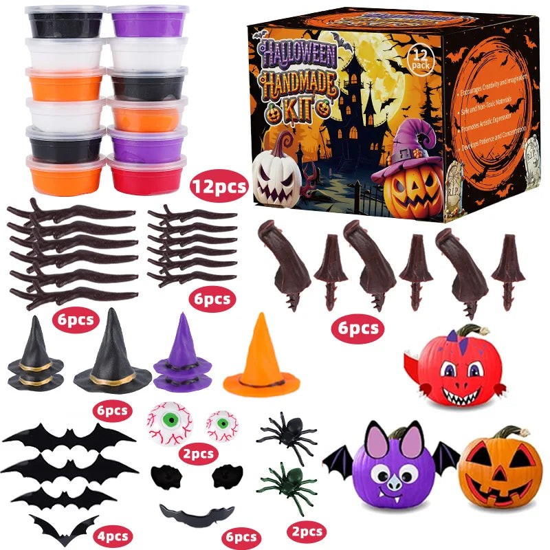 Kids Air Dry Clay Halloween Craft Kit