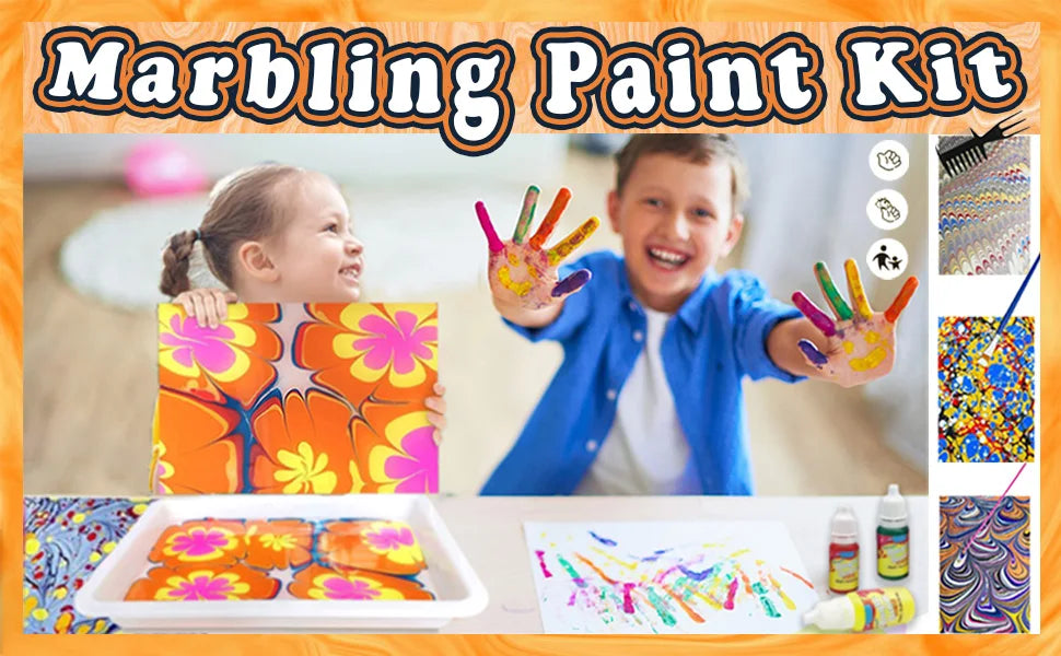 Kids Marble Painting Water Art Kit