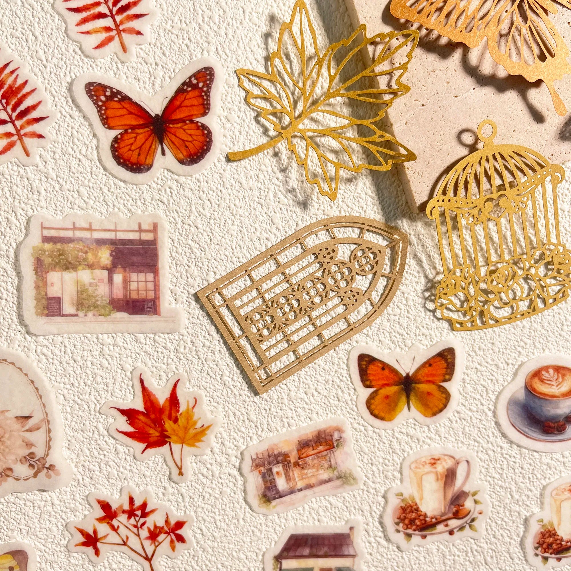 Vintage Scrapbook Set with Stickers