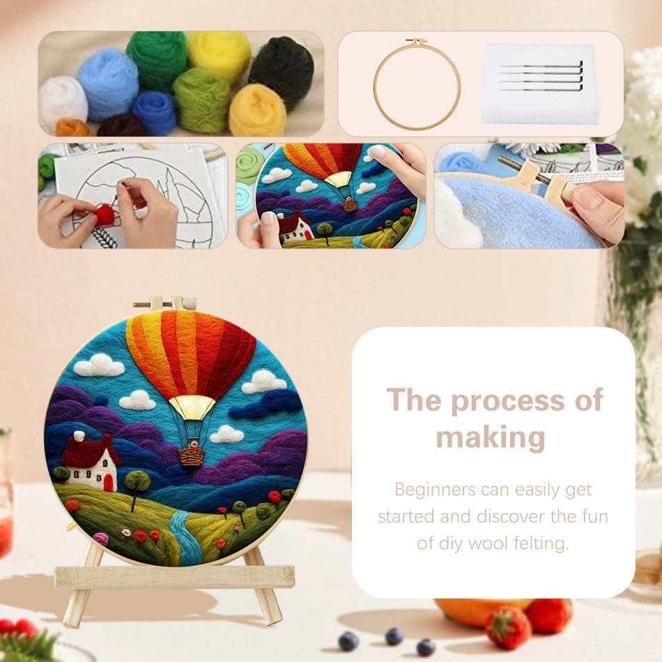 DIY Wool Felting Painting Kit