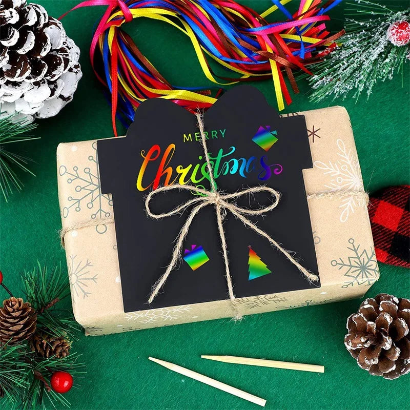 24Pcs Animal Scratch Art Paper Set