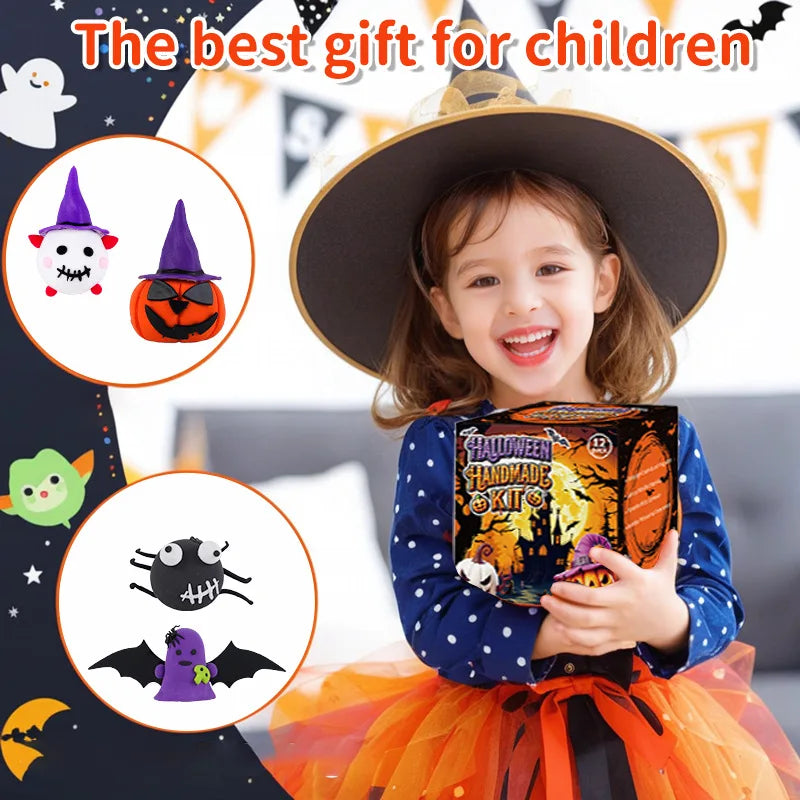 Kids Air Dry Clay Halloween Craft Kit