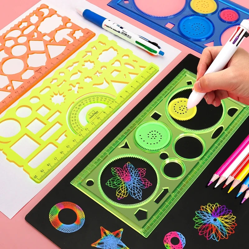 Geometry Spirograph Drawing Set