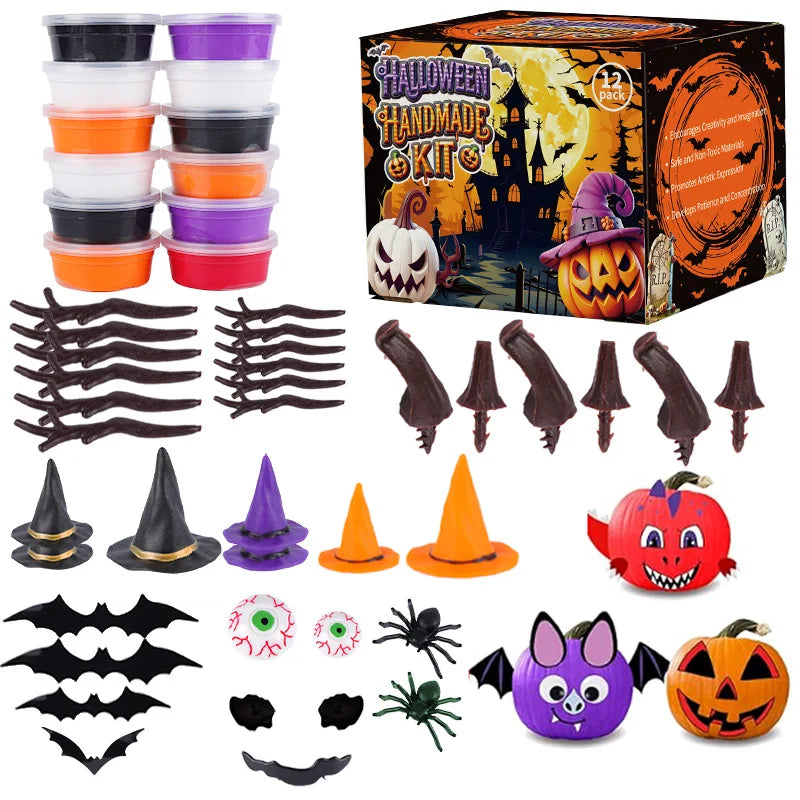 Kids Air Dry Clay Halloween Craft Kit