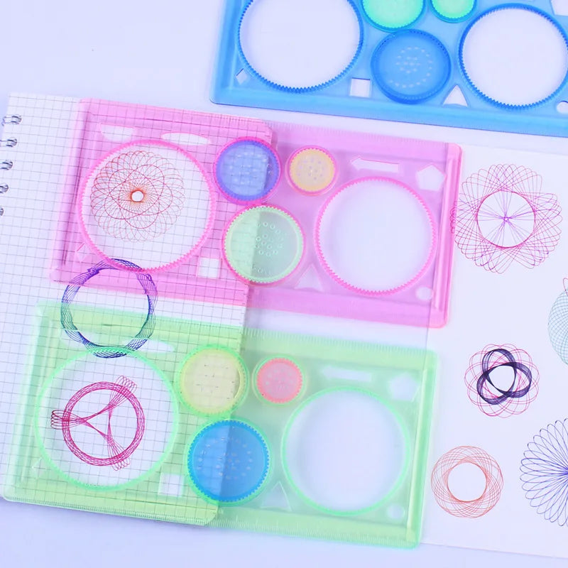 Geometry Spirograph Drawing Set