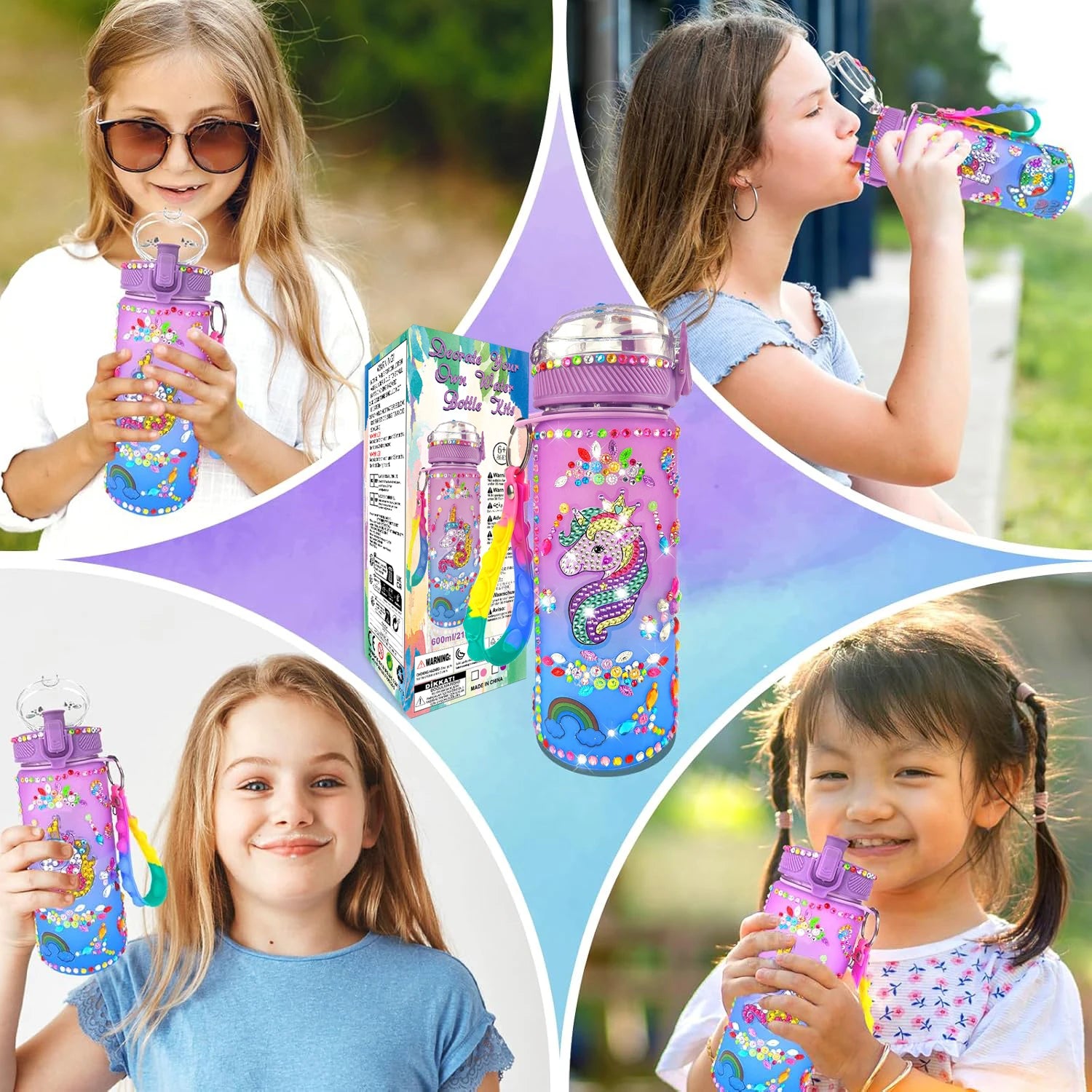 Mermaid Water Bottle Decorating Kit