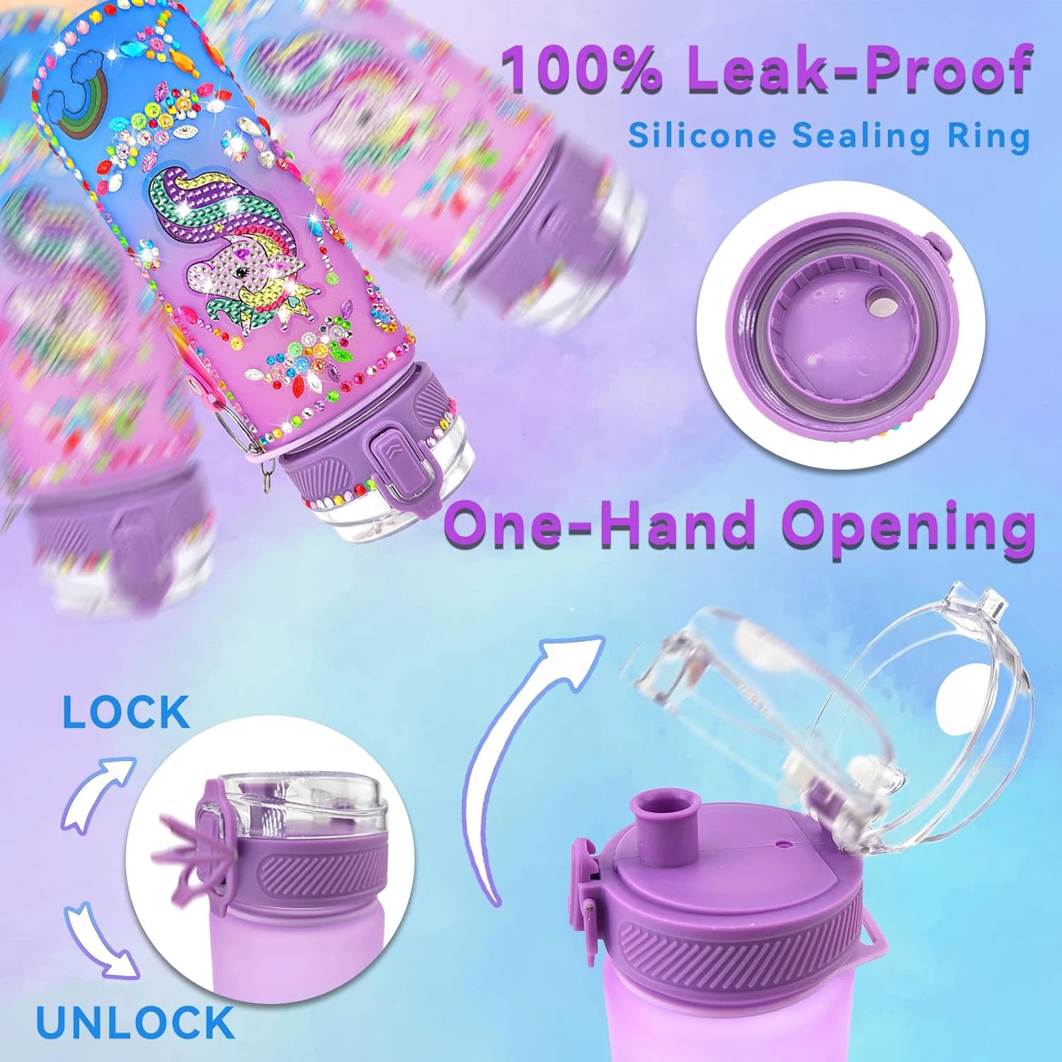 Mermaid Water Bottle Decorating Kit