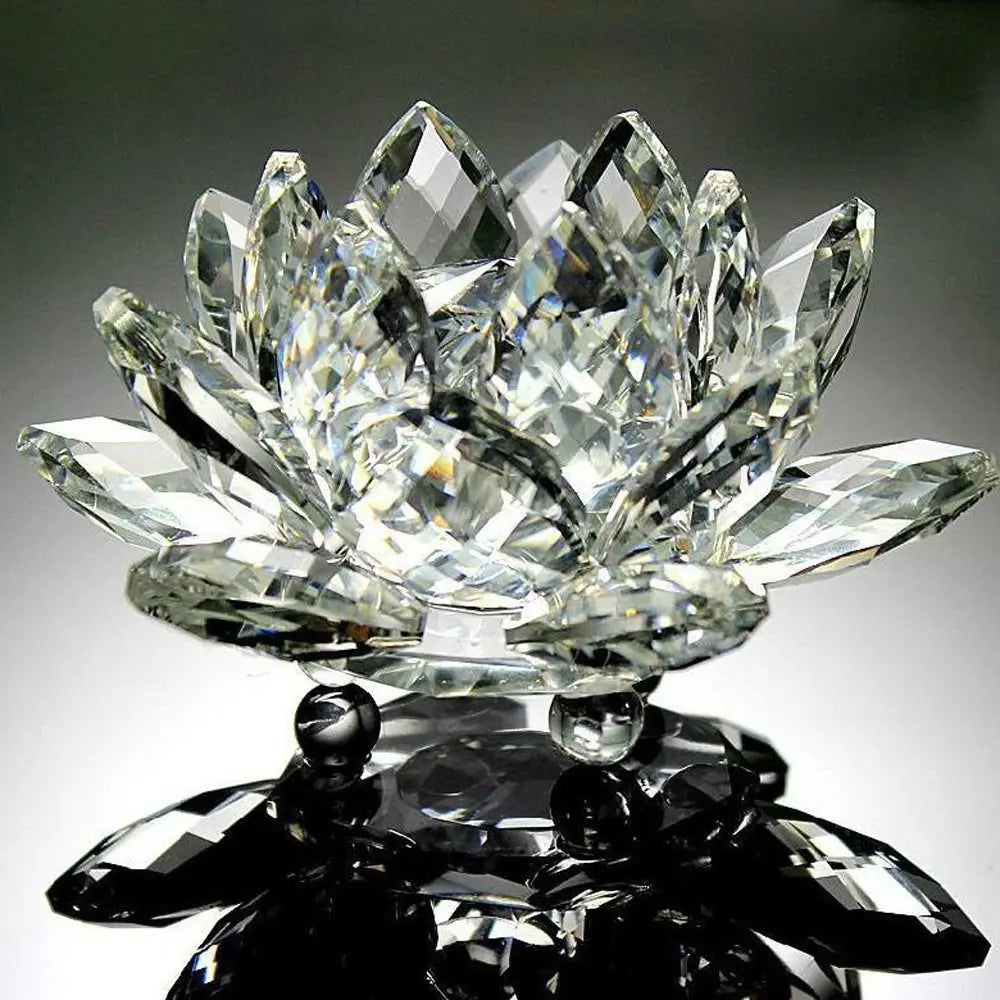 Crystal Lotus Flower Figurine
