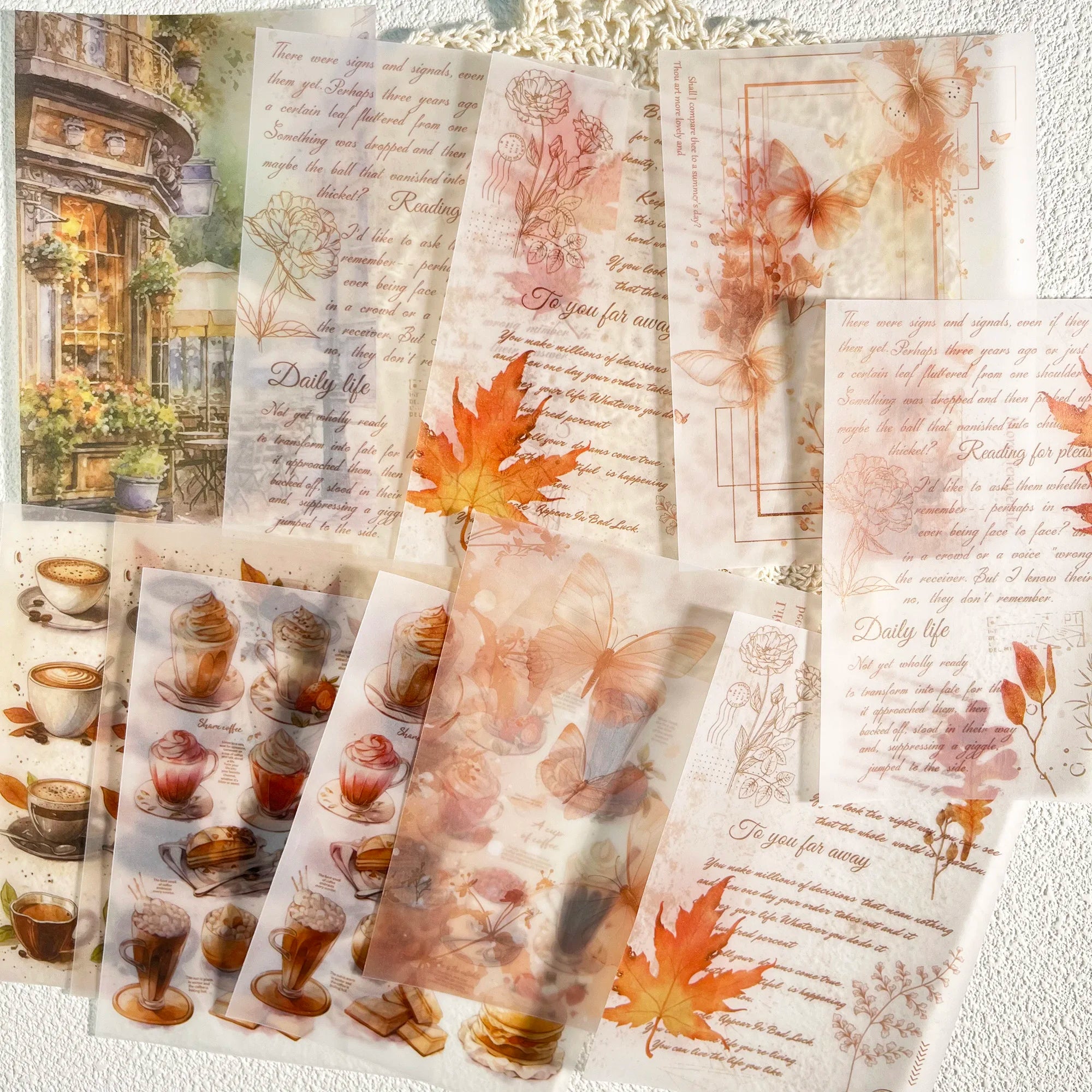 Vintage Scrapbook Set with Stickers