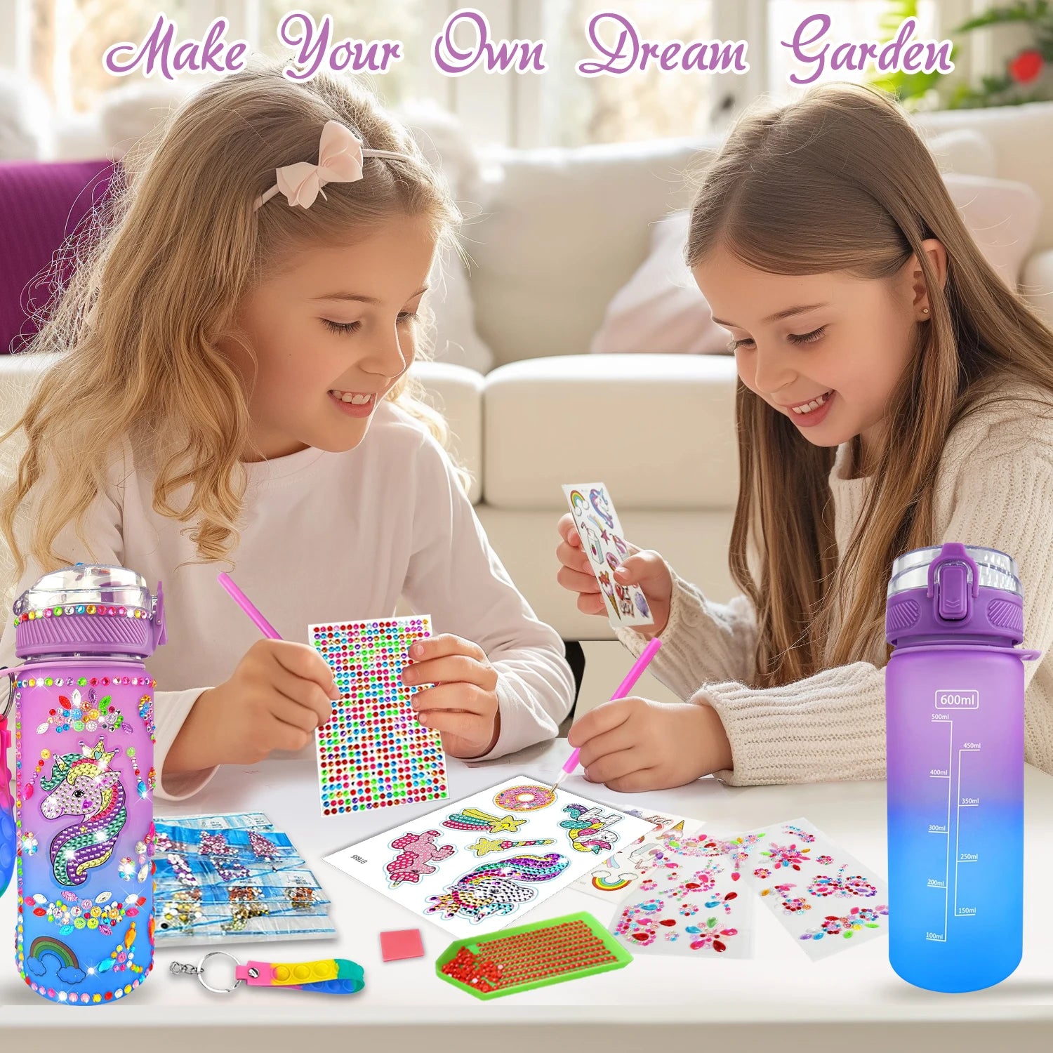 Mermaid Water Bottle Decorating Kit
