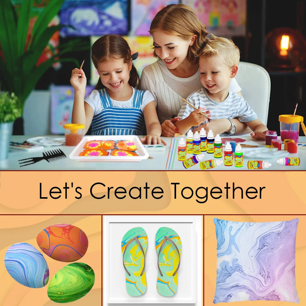 Kids Marble Painting Water Art Kit