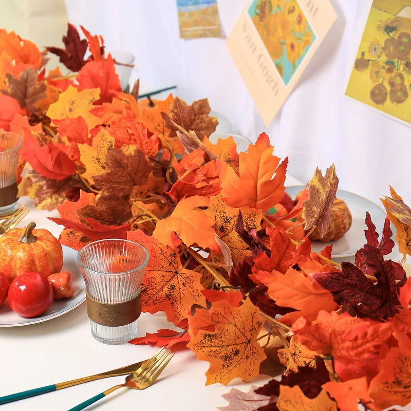 180CM Autumn Maple Leaf Garland