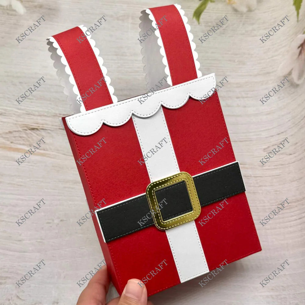 3D Christmas Gift Bag Cutting Dies