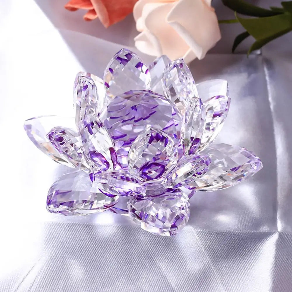 Crystal Lotus Flower Figurine