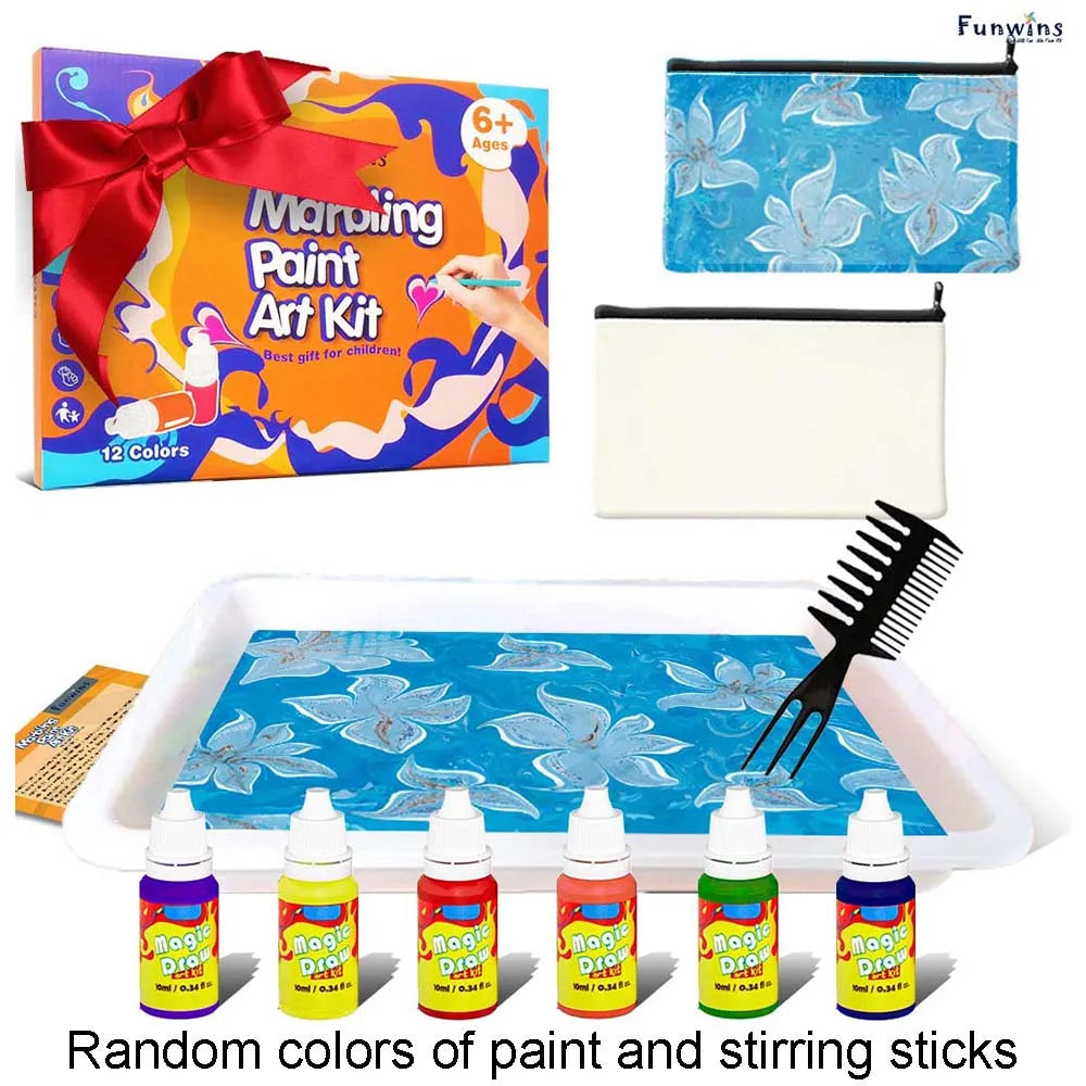 Kids Marble Painting Water Art Kit