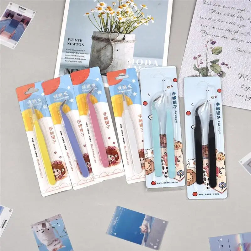 Stainless Steel Craft Tweezers Set