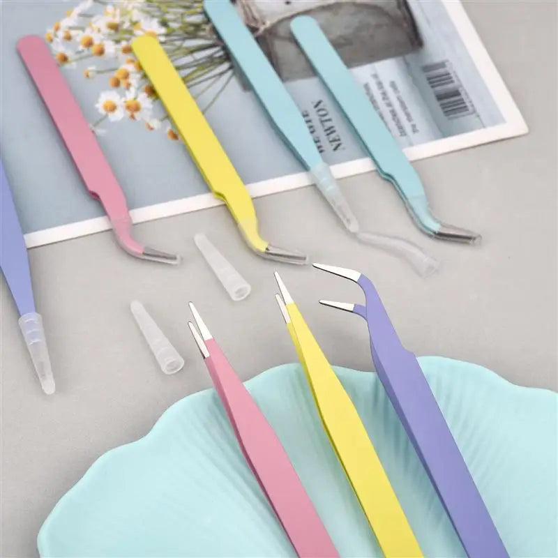 Stainless Steel Craft Tweezers Set