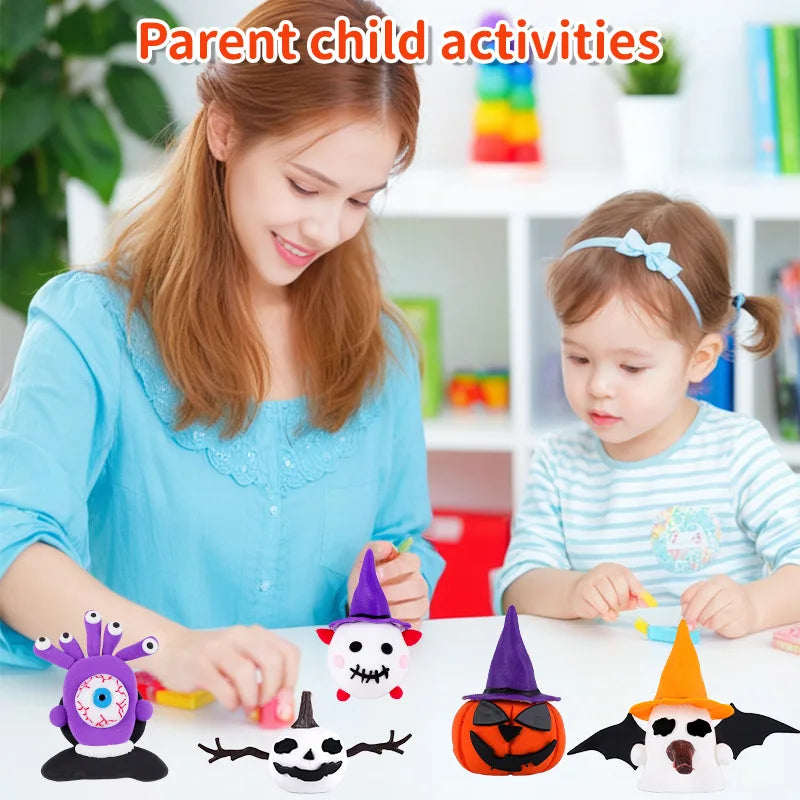 Kids Air Dry Clay Halloween Craft Kit