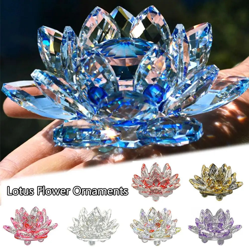 Crystal Lotus Flower Figurine