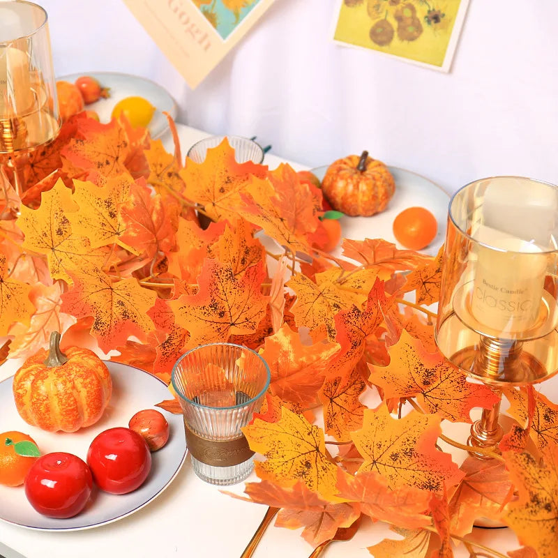 180CM Autumn Maple Leaf Garland