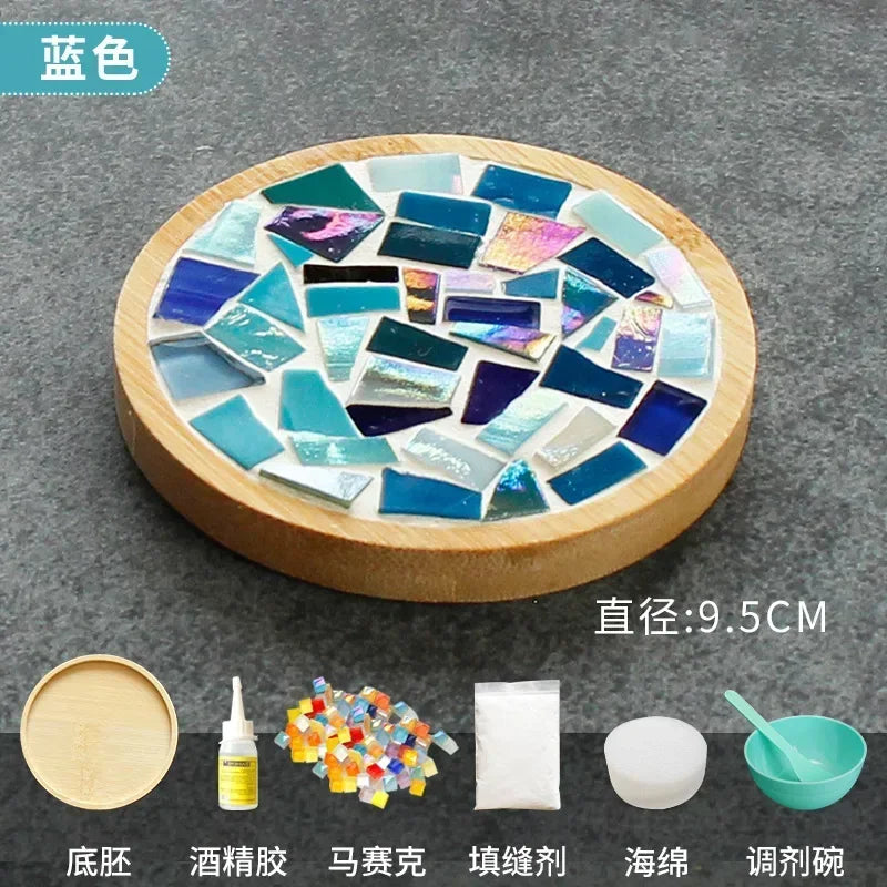 DIY Bamboo Mosaic Coaster Set