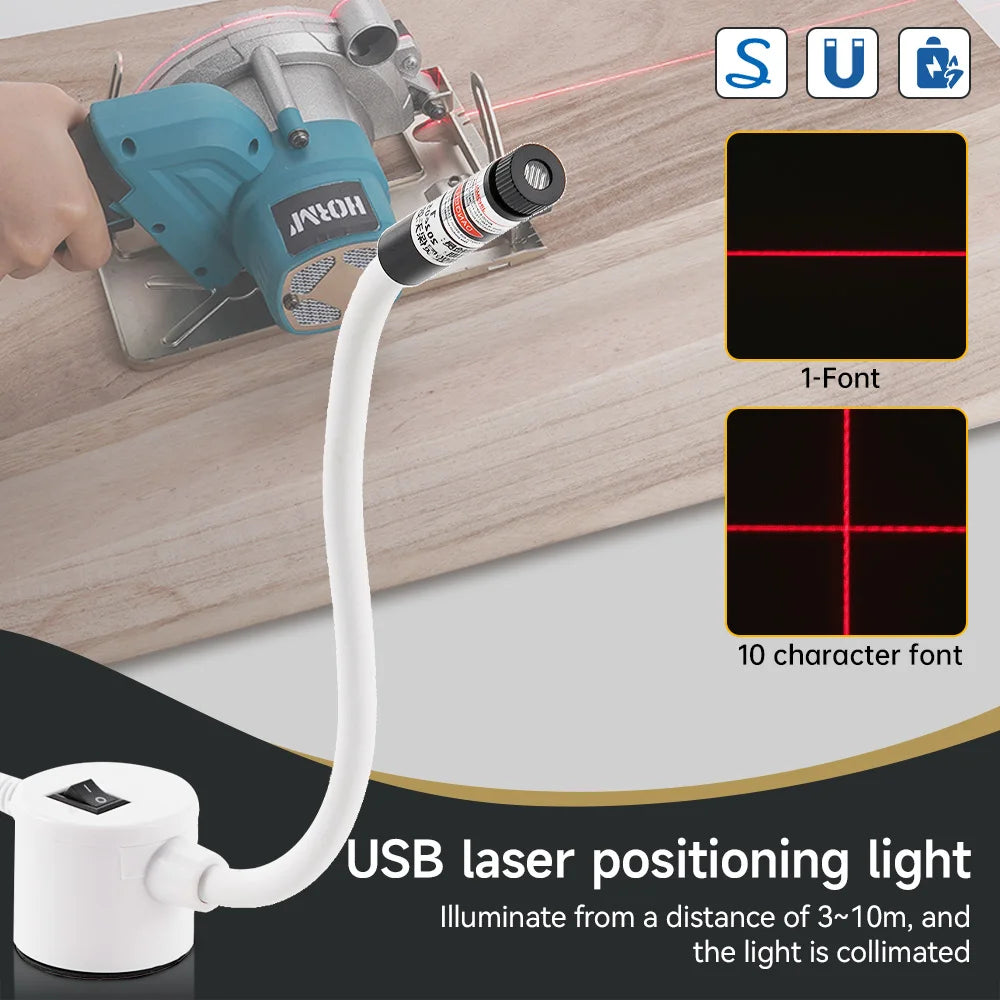 USB Red Laser Positioning Light