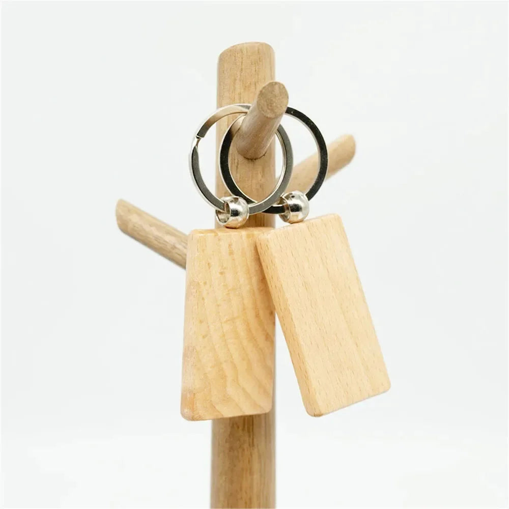 Wood Keychain Blanks for Engraving