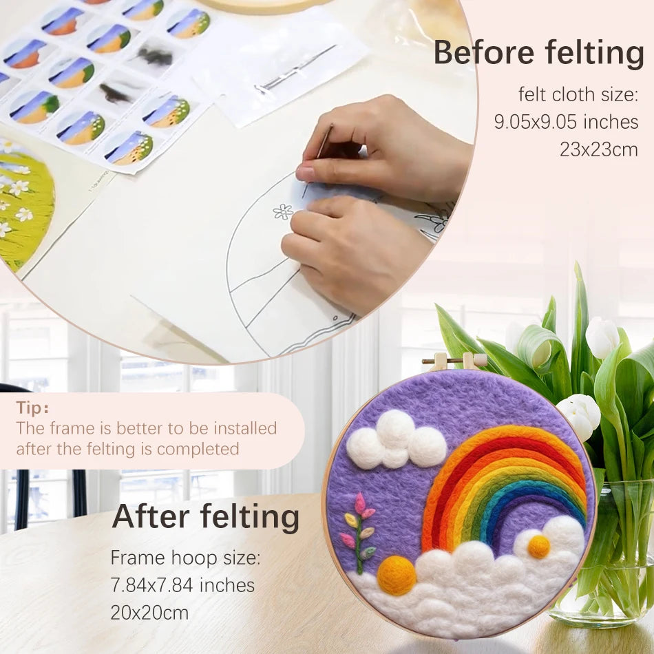 DIY Wool Felting Painting Kit