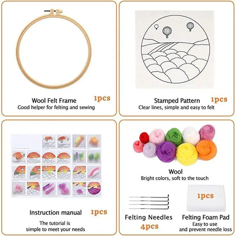 DIY Wool Felting Painting Kit