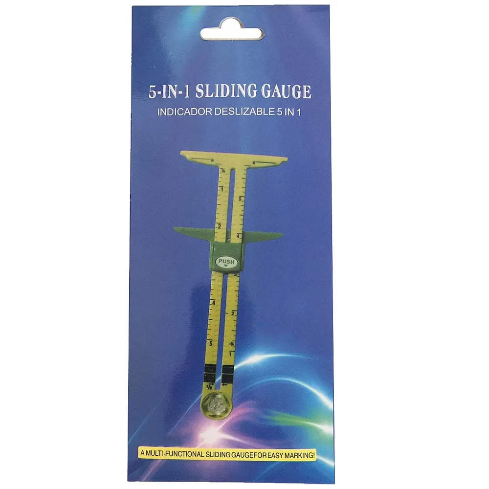 5-in-1 Sliding Sewing Gauge Ruler