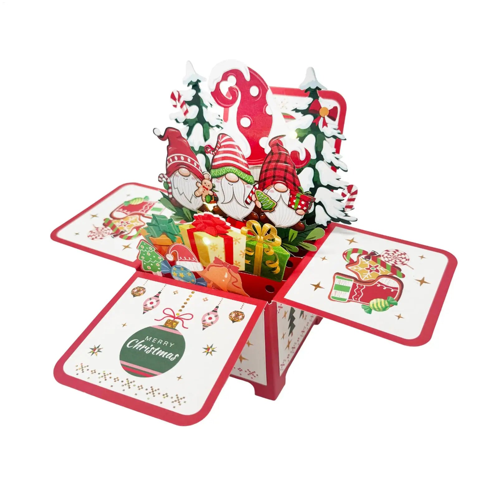 3D Musical Christmas Gnome Card